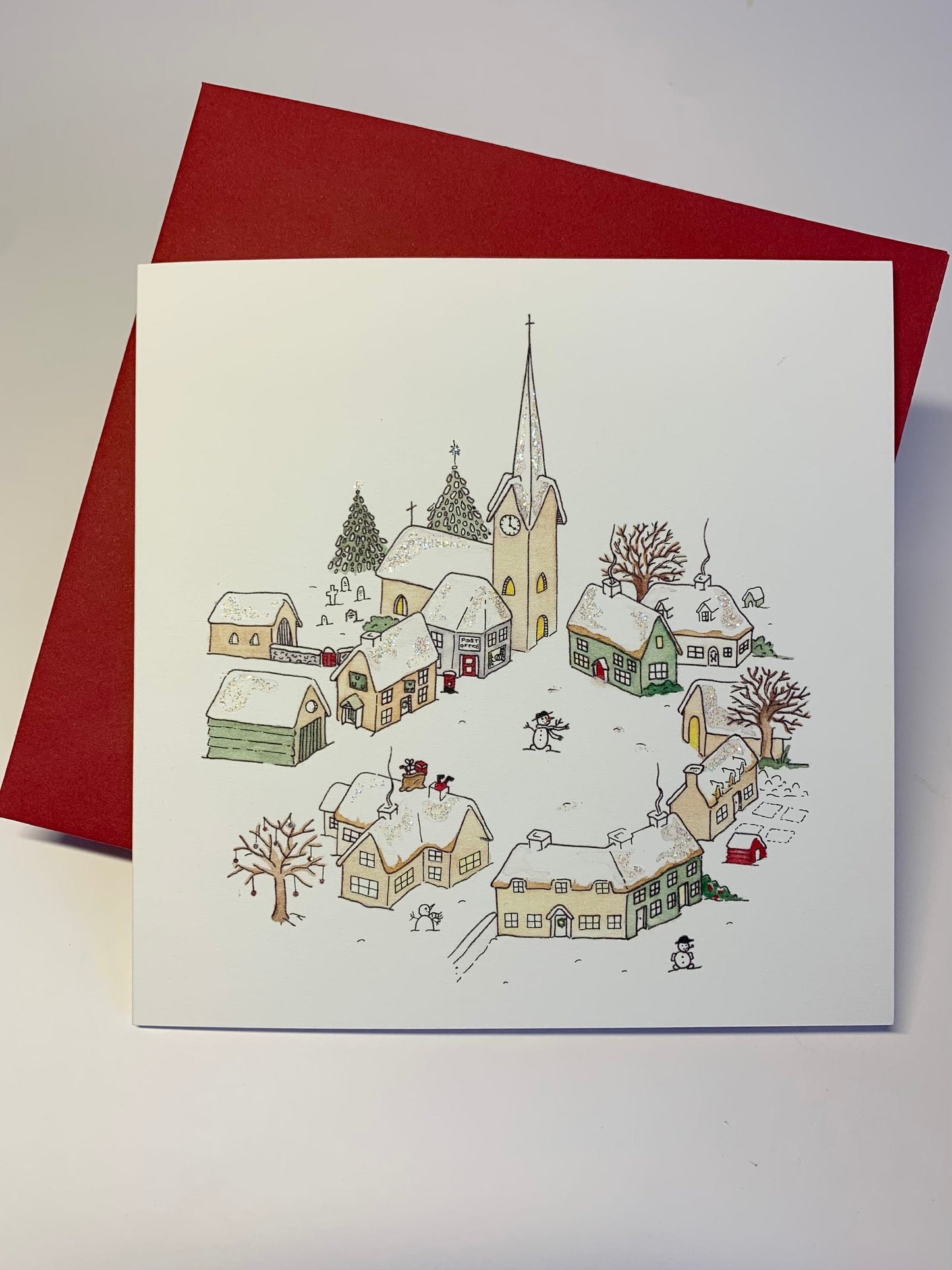 Snowy Winter Village - Charity Christmas Card Pack